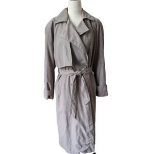 New York Harbor by Andrea Vintage Trench Coat 4P